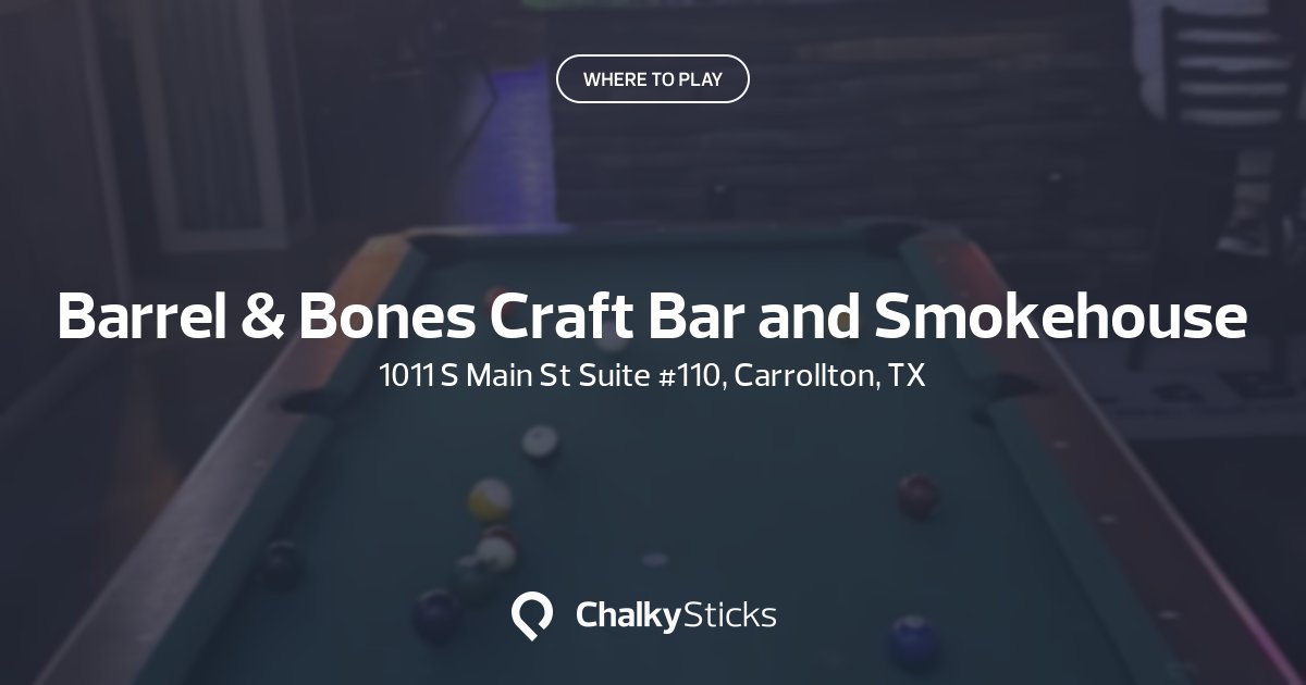 Barrel & Bones Craft Bar and Smokehouse | Play pool in Carrollton, TX