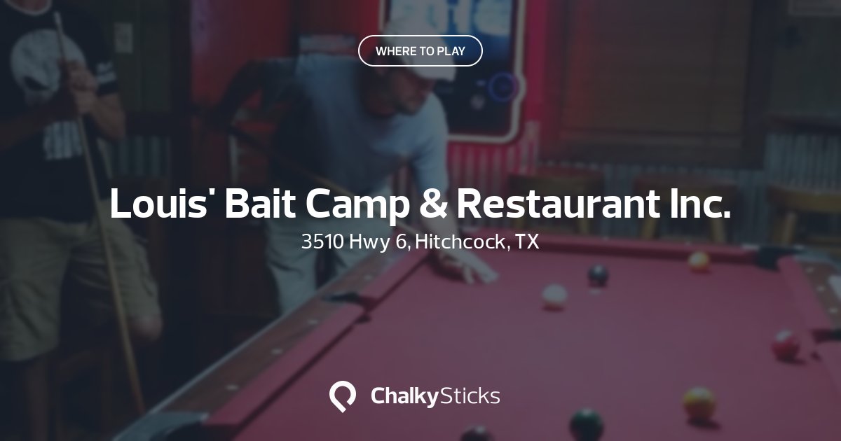 Louis' Bait Camp & Restaurant Inc. | Play pool in Hitchcock, TX